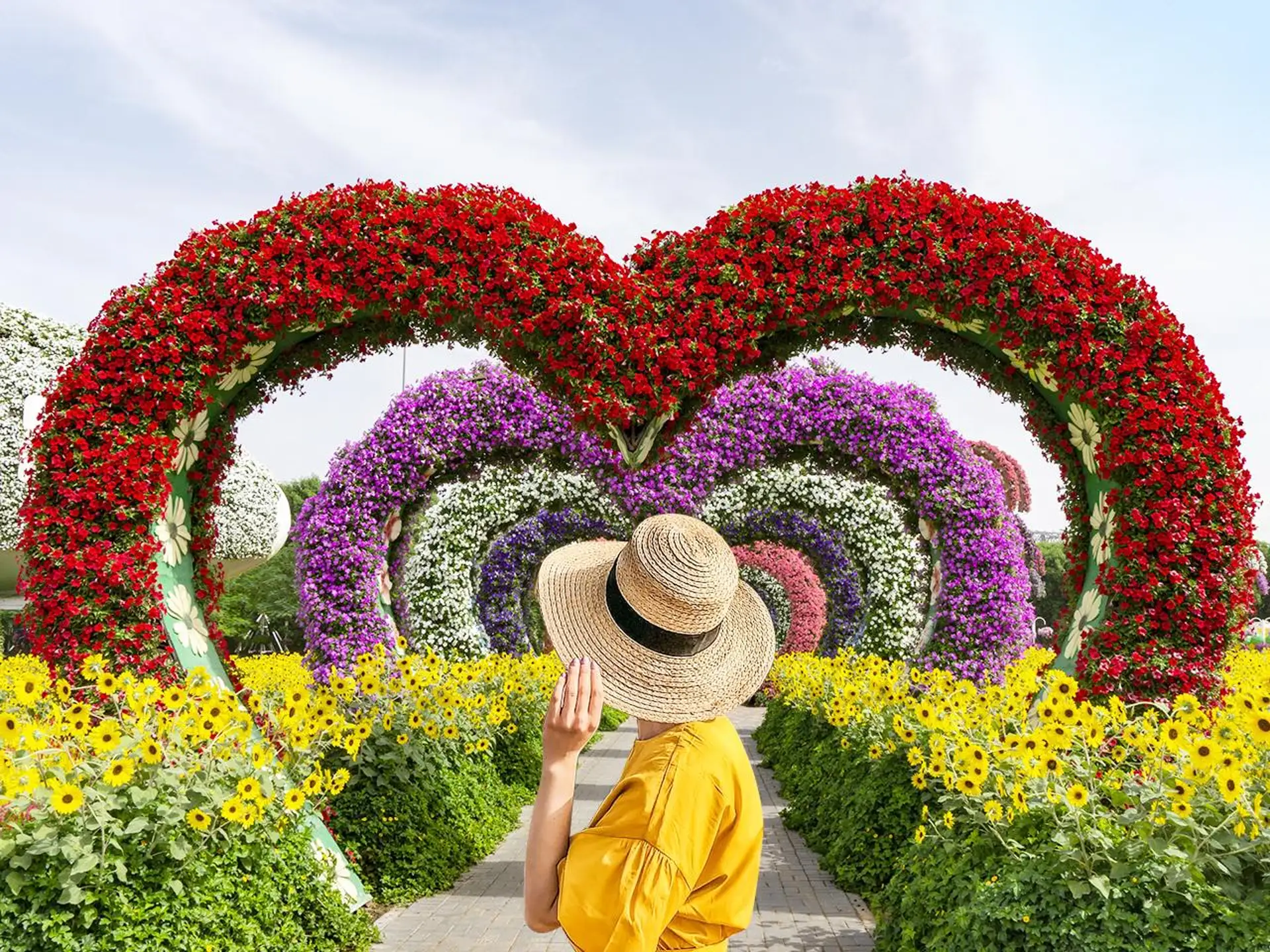 Dubai: Miracle Garden Entry Ticket with Hotel Transfer